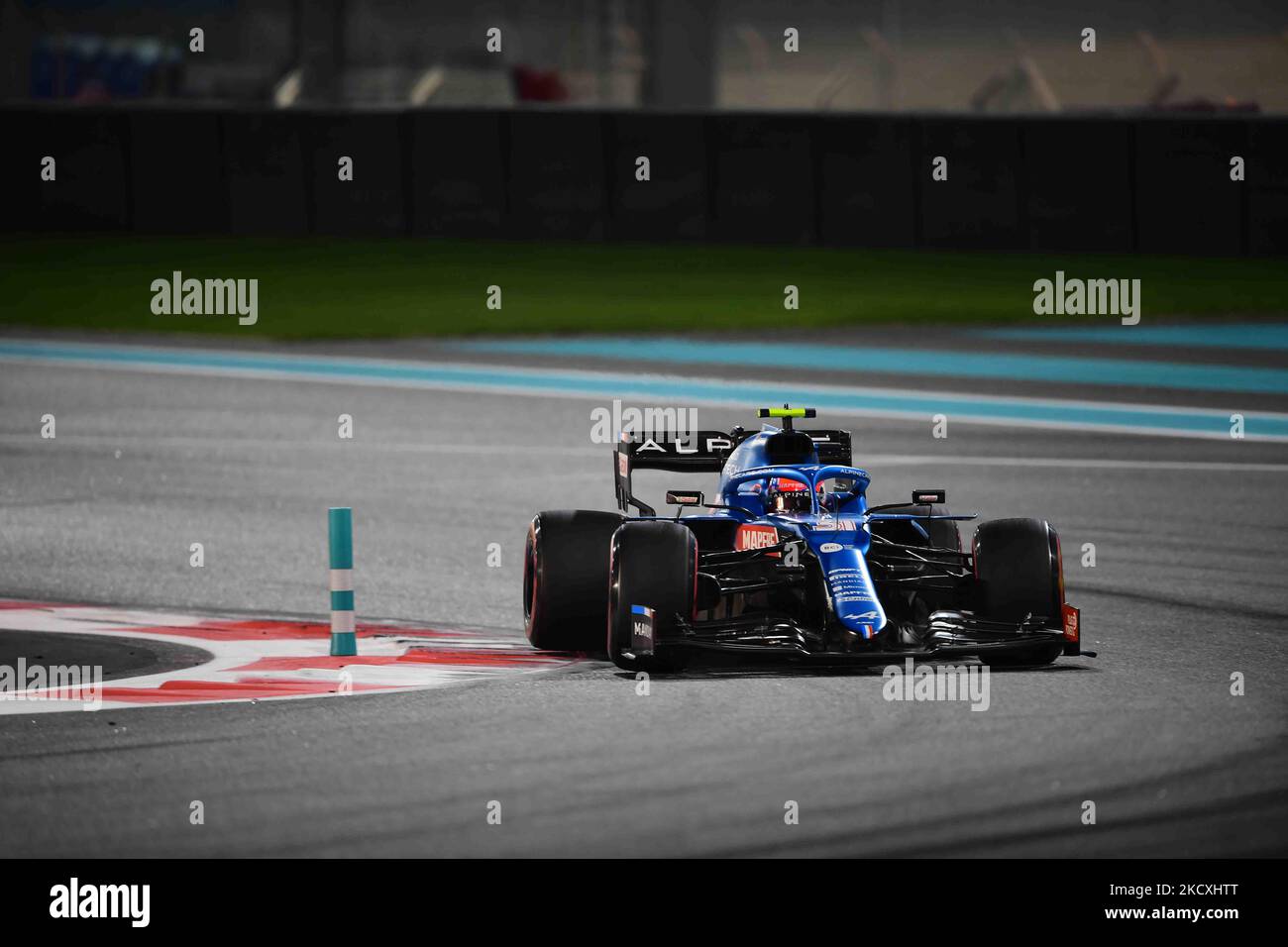 Esteban Ocon of Alpine F1 Team drive his A521 singleseater during free