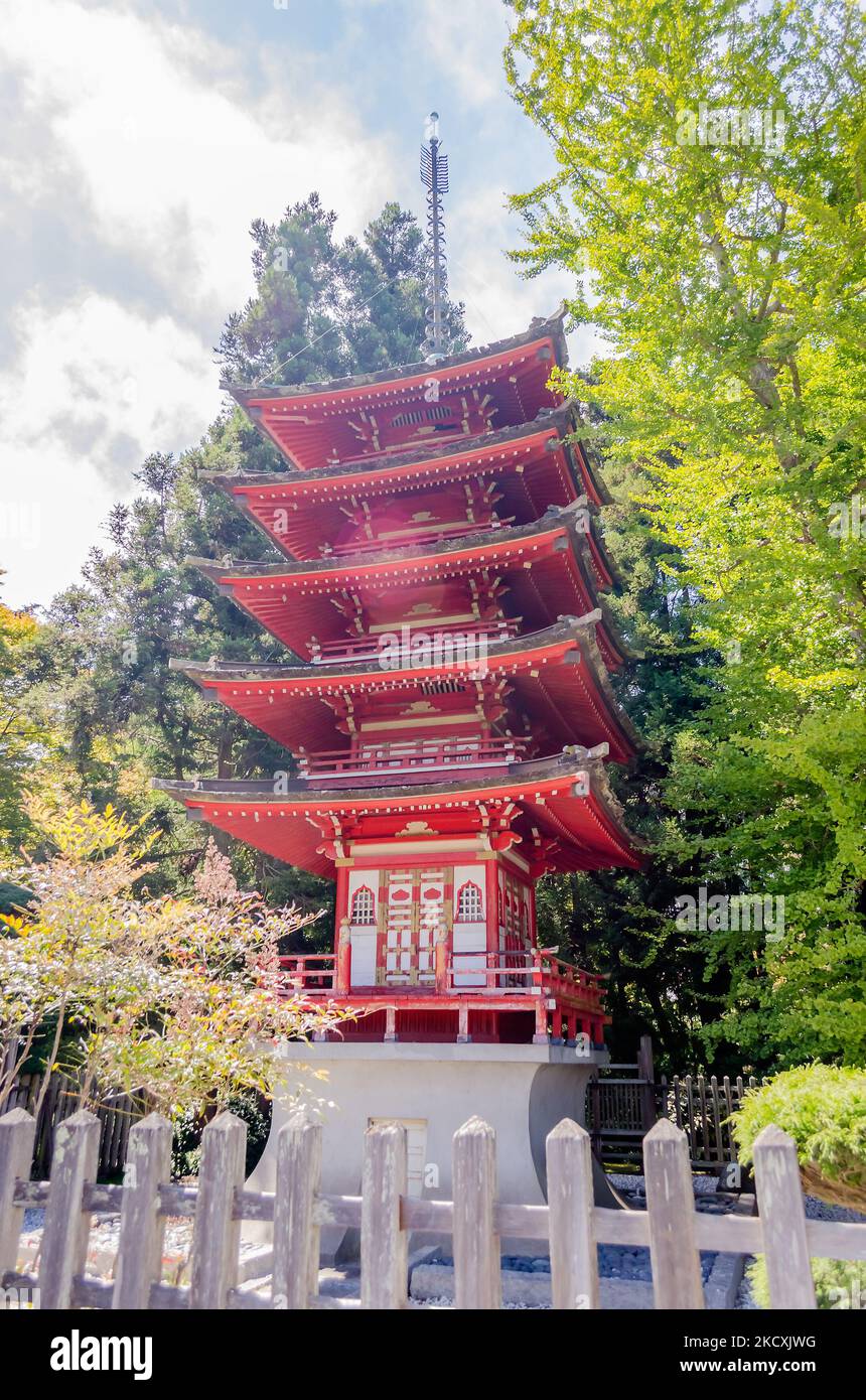 Japanese Temple in the Japanese Tea Garden, San Francisco, California