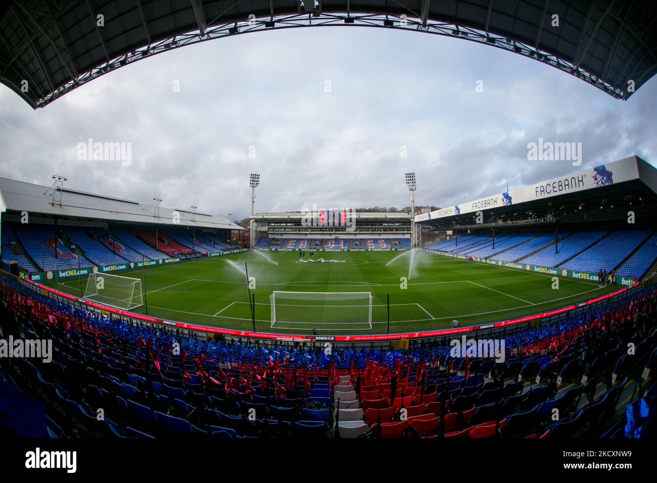 Selhurst Park pictured during the Premier League match between Crystal Palace and Everton at Selhurst Park, London on Sunday 12th December 2021. (Photo by Federico Maranesi/MI News/NurPhoto) Stock Photo