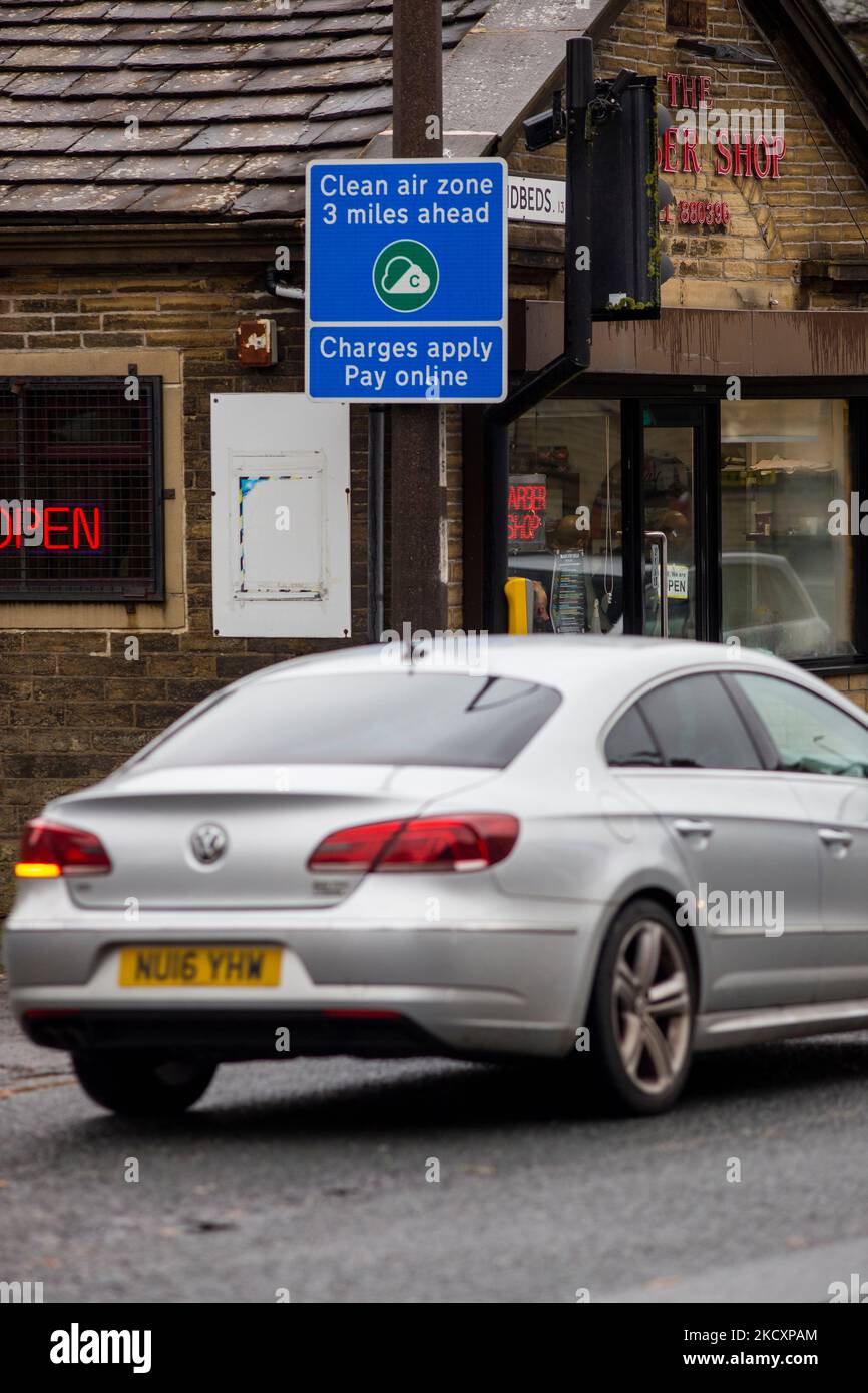 Traffic approaching The fourth Clean Air Zone in England launched in