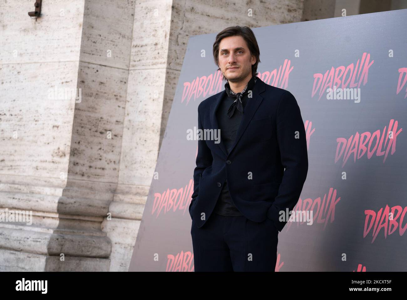ROME, ITALY - DECEMBER 13: Actor Luca Marinelli attends the photocall of  the movie "Diabolik" at The Space Cinema Moderno on December 13, 2021 in  Rome, Italy. (Photo by Luca Carlino/NurPhoto Stock Photo - Alamy