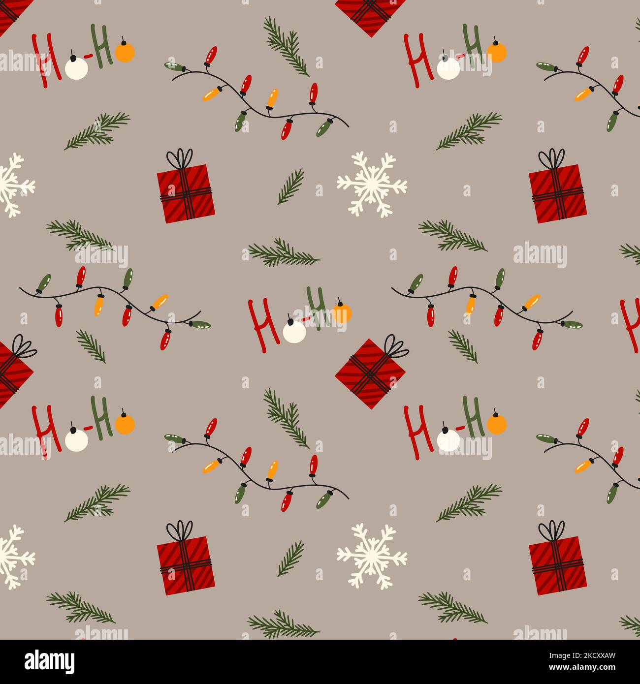 Christmas banner fir garlands Stock Vector Images - Alamy