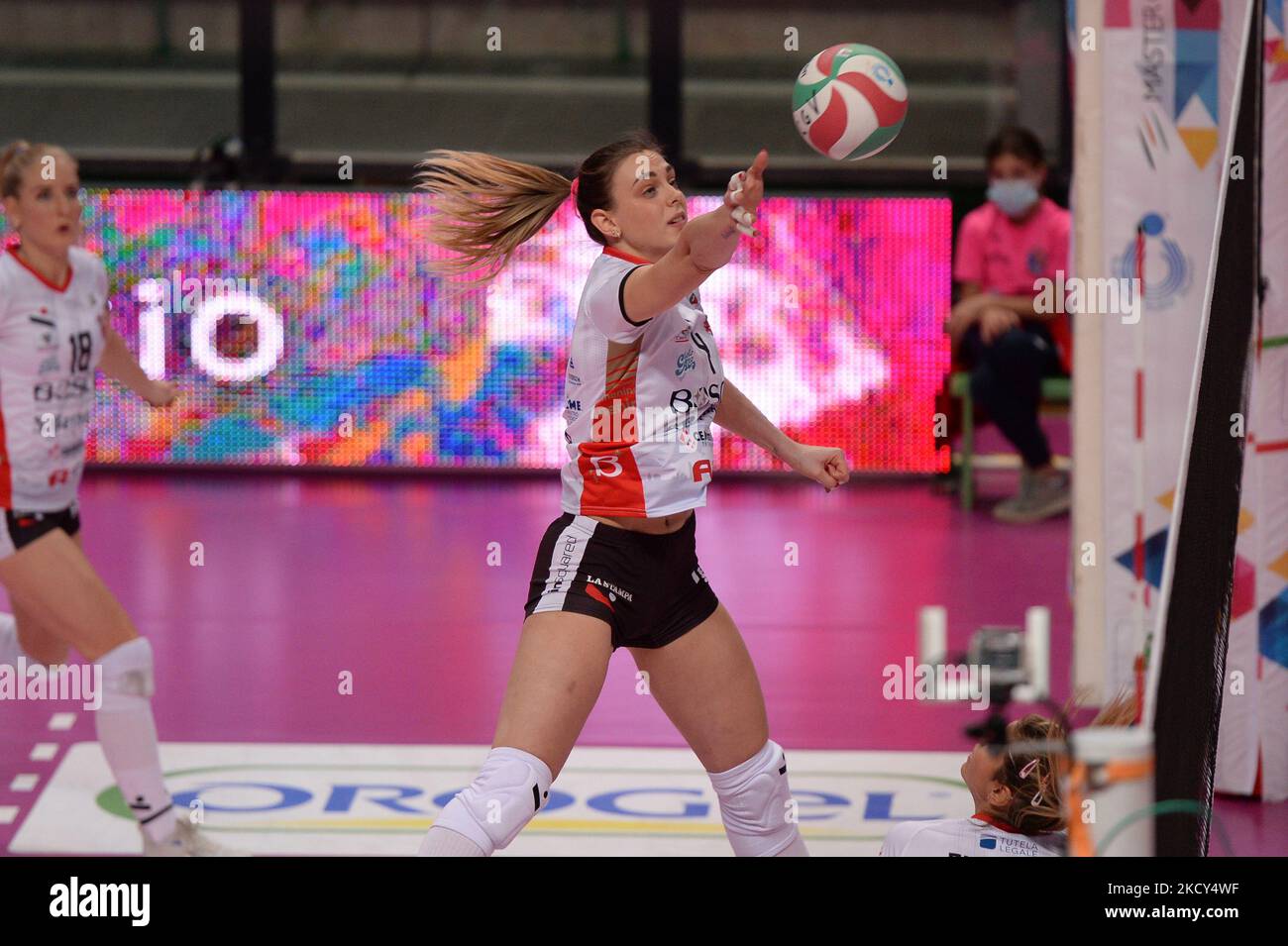 Federica Squarcini of Bosca San Bernardo Cuneo during the Volleyball Serie  A1 Women match between Bosca S.Bernardo Cuneo and Wealth Planet Perugia on  December 18, 2021 at the Pala Ubi Banca in