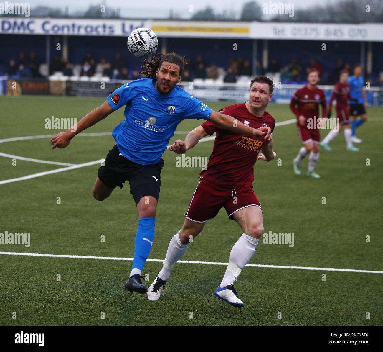 LR Michael Chambers of Billericay Town and David Winfield of