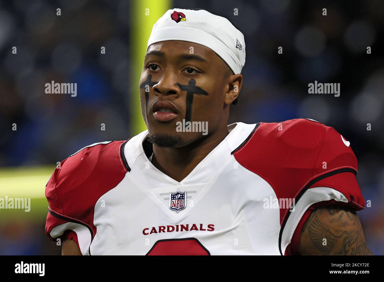 Arizona Cardinals linebacker Isaiah Simmons (9) on the field during the  second half of an NFL football game against the Minnesota Vikings, Sunday,  Oct. 30, 2022 in Minneapolis. (AP Photo/Stacy Bengs Stock