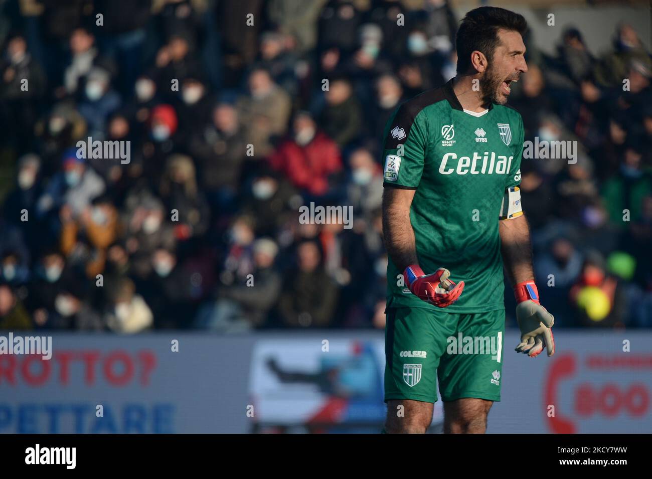 Parma, Italy. 05th Feb, 2023. Tardini Stadium, 05.02.23 Goalkeeper  Gianluigi Buffon (1 Parma) after the Serie B match between Parma and Genoa  at Tardini Stadium in Parma, Italia Soccer (Cristiano Mazzi/SPP) Credit