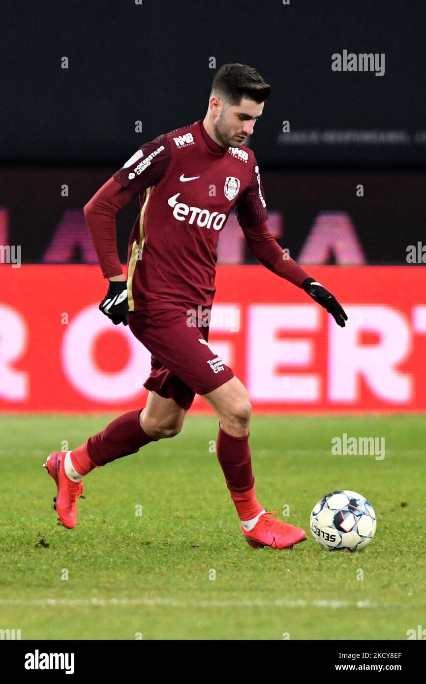 Players of CFR Cluj, at the beginning of the game against FC Botosani,  disputed on Dr Constantin Radulescu Stadium, 31 January 2022, in Cluj-Napoca,  Romania (Photo by Flaviu Buboi/NurPhoto Stock Photo 