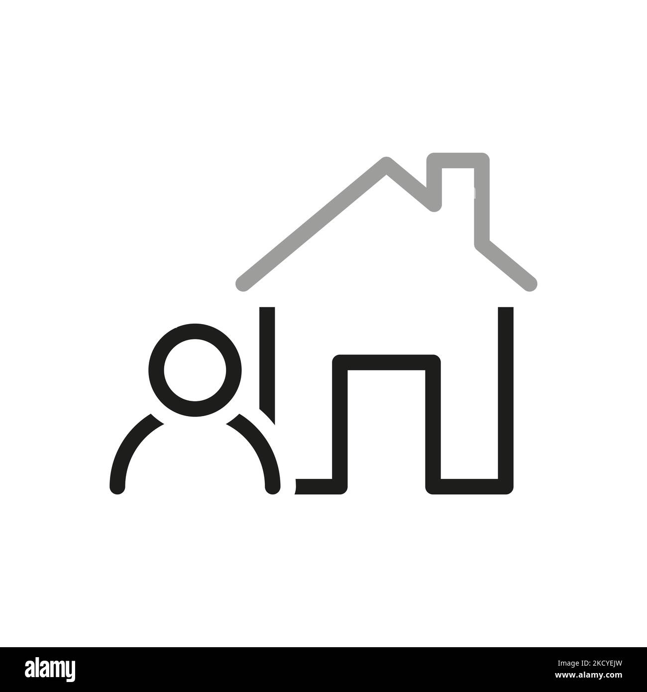 Simple vector icons related to real estate. Owner and real estate icon ...