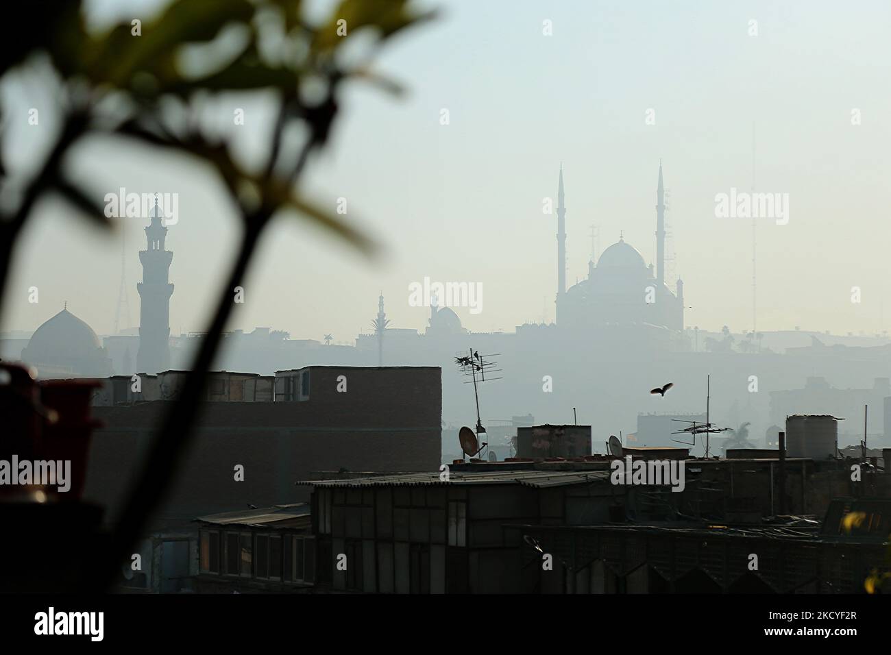 Muhammad Ali Mosque as seen from the Sayeda Zeinab district in Cairo, Egypt. The mosque is part of the Citadel of Saladin, a medieval Islamic fortress built by the Ayyubid ruler Saladin (Saladin) between 1176 and 1183 AD to protect Cairo from the Crusaders. (Photo by Fadel Dawod/NurPhoto) Stock Photo