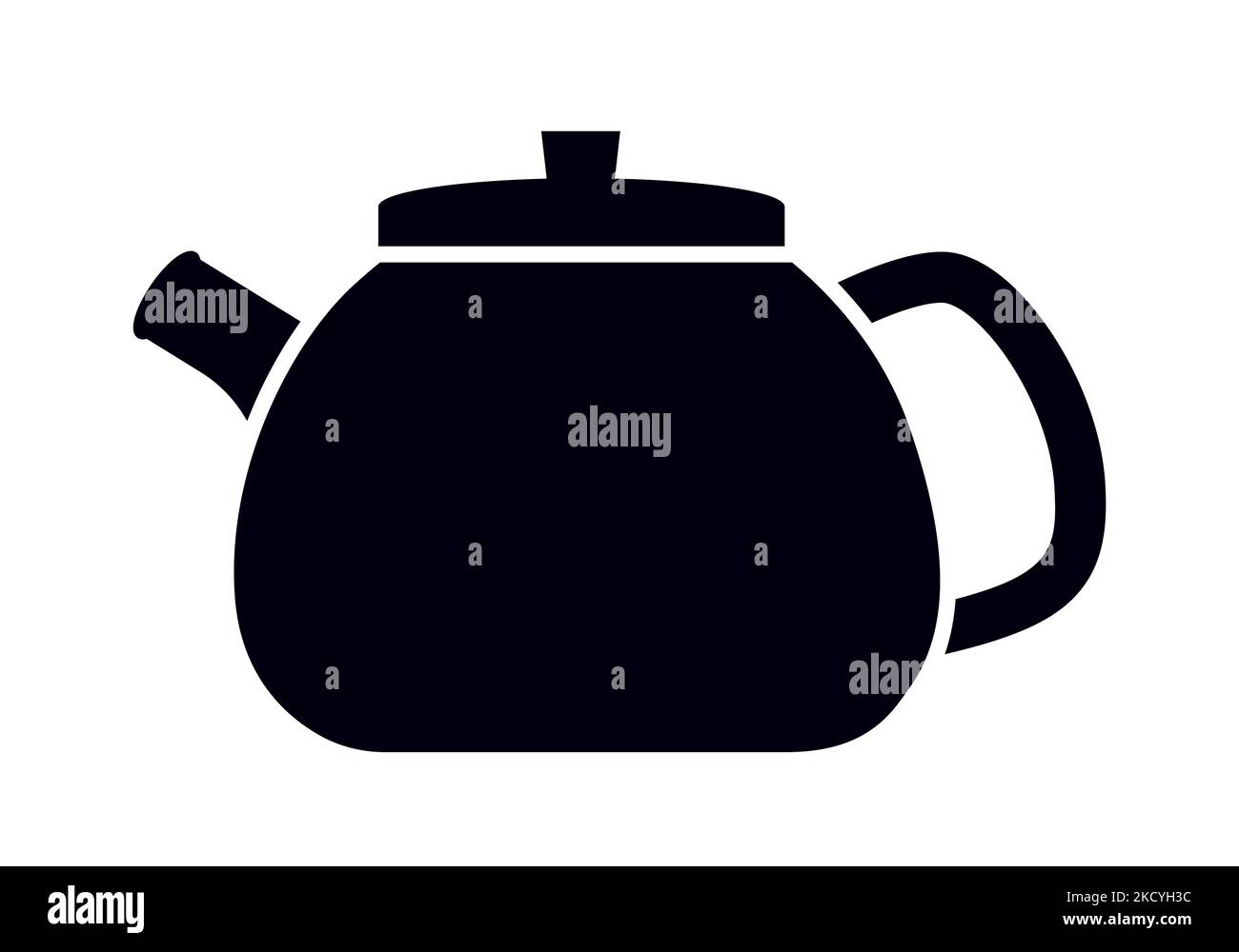 Teapot symbol hot drink beverage vector icon set Stock Vector