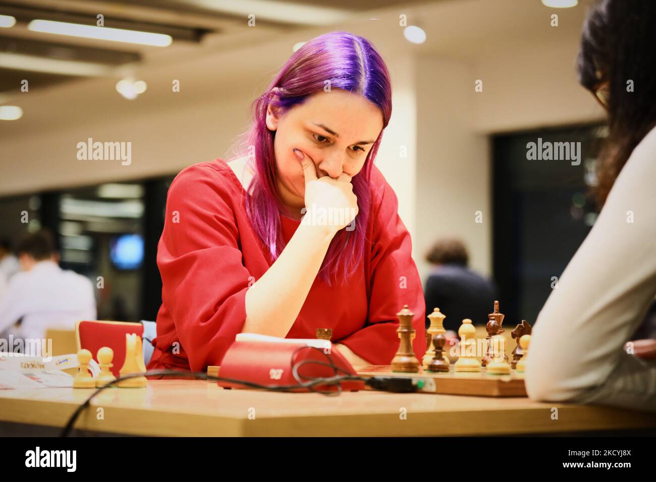 Moscow, Russia. 30th Dec, 2019. Wang Hao (L) of China and Alireza Firouzja  participating under the FIDE flag shake hands after the Blitz Open final at  2019 King Salman World Rapid 