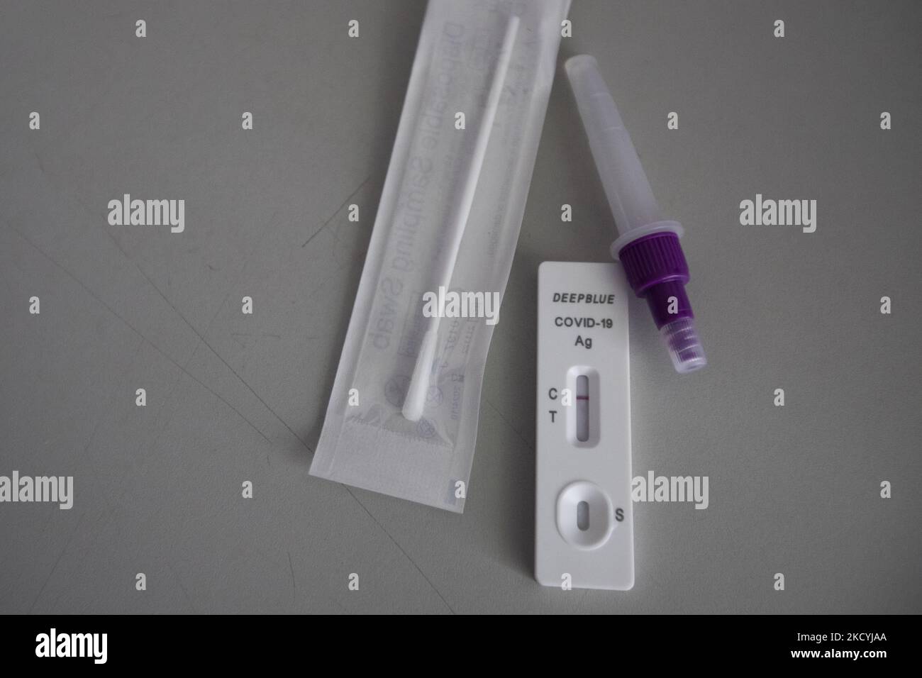 Antigen kit purchased at the pharmacy so people can selftest. Contains