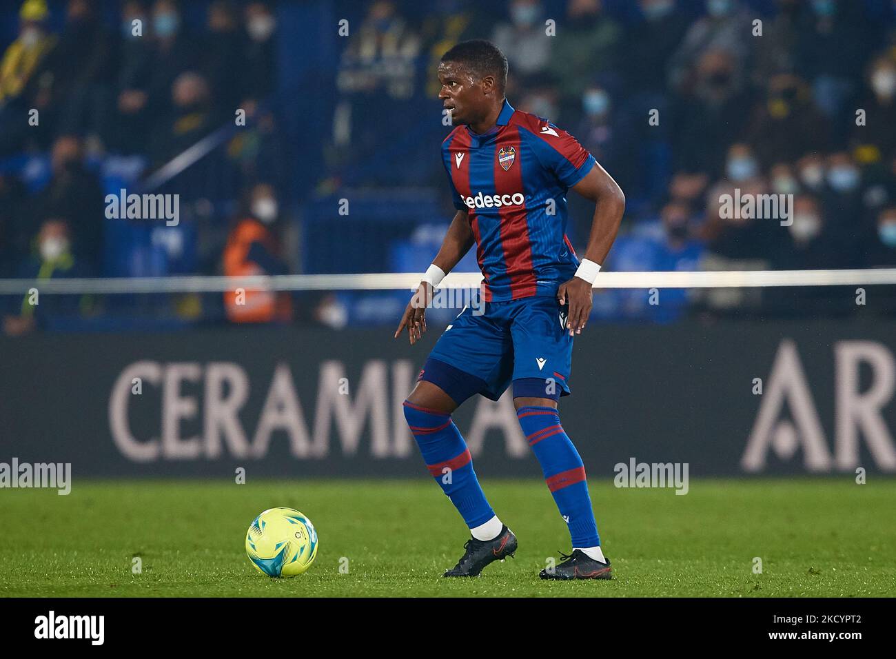 Mickael Ramon Malsa of Levante UD in action during the La Liga ...