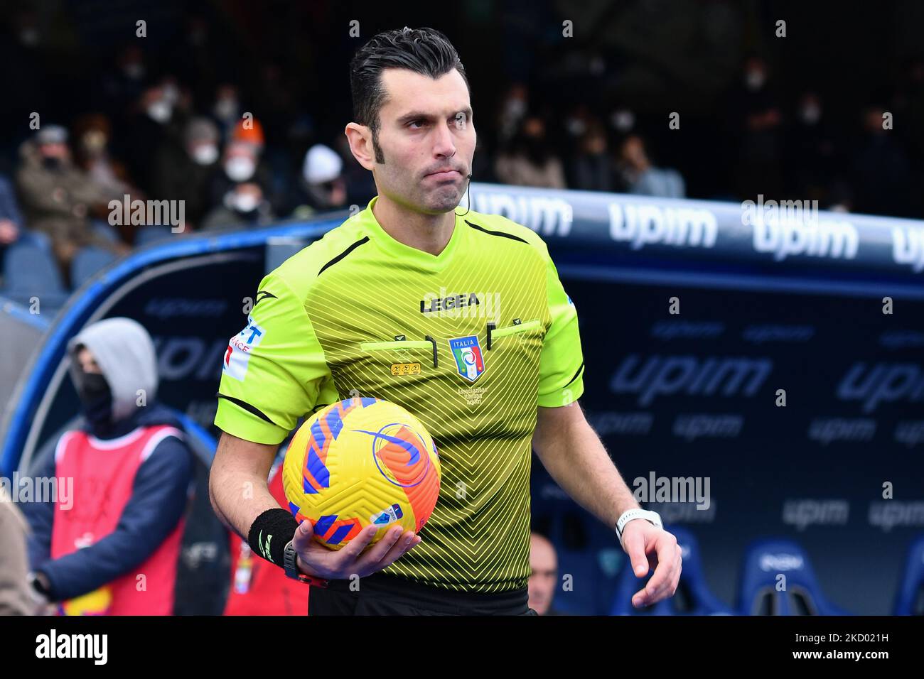 The referee Giovanni Ayroldi during SPAL vs AC Pisa, Italian