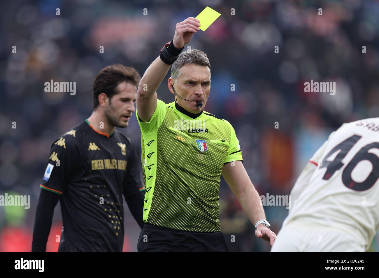 Venice, Italy. 01st May, 2023. The referee Daniele Rutella during the  Italian soccer Serie B match Venezia FC vs Modena FC on May 01, 2023 at the  Pier Luigi Penzo stadium in