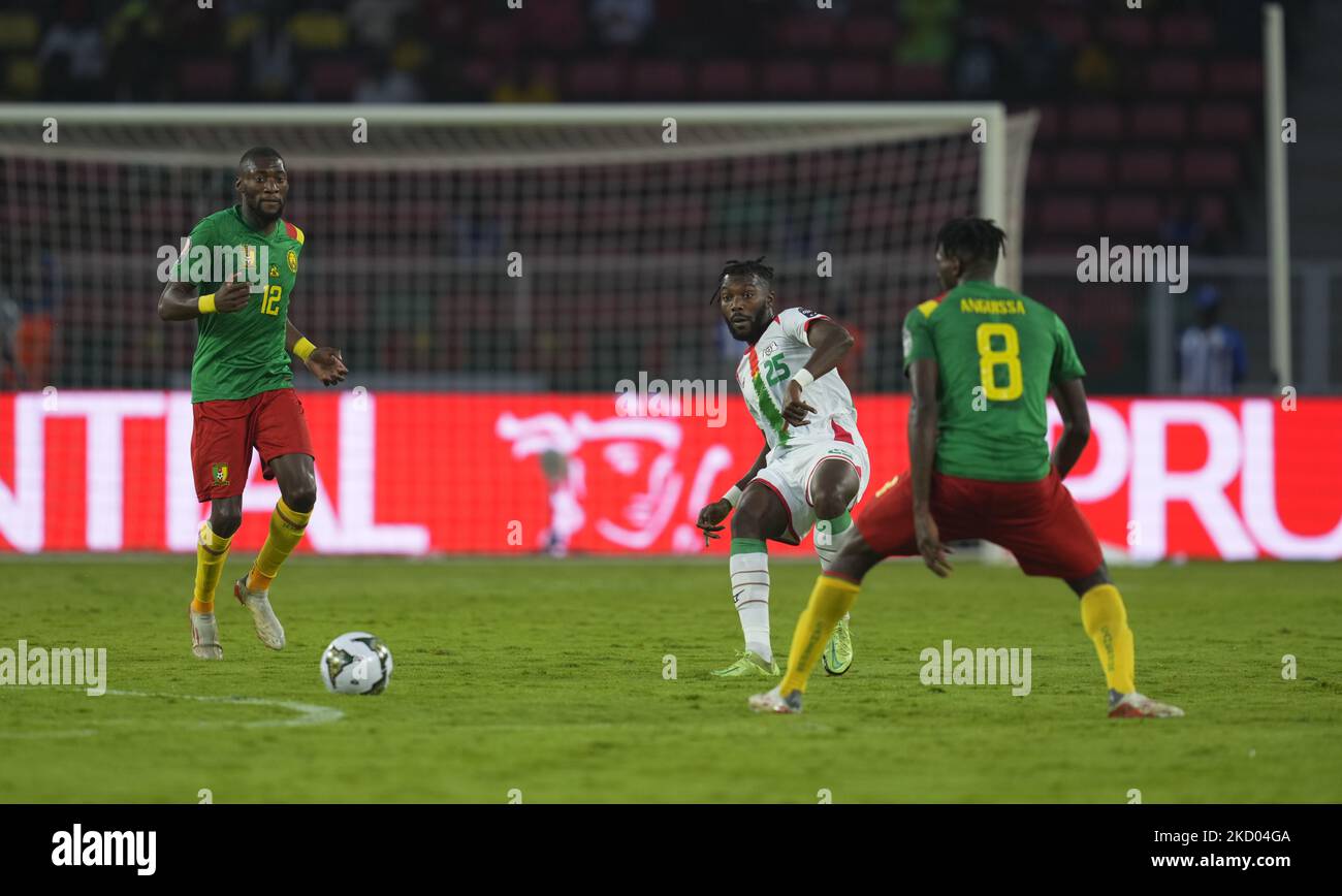 Steeve Yago of Burkina Faso during Cameroon against Burkina Faso