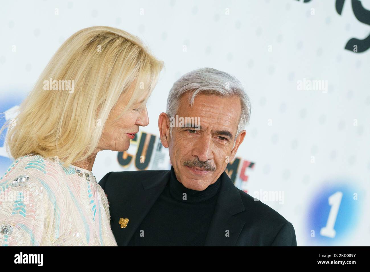Actress Ana Duato and actor Imanol Arias attends the presentation of new season 'Cuentame' on January 12, 2022 in Madrid, Spain. (Photo by Oscar Gonzalez/NurPhoto) Stock Photo