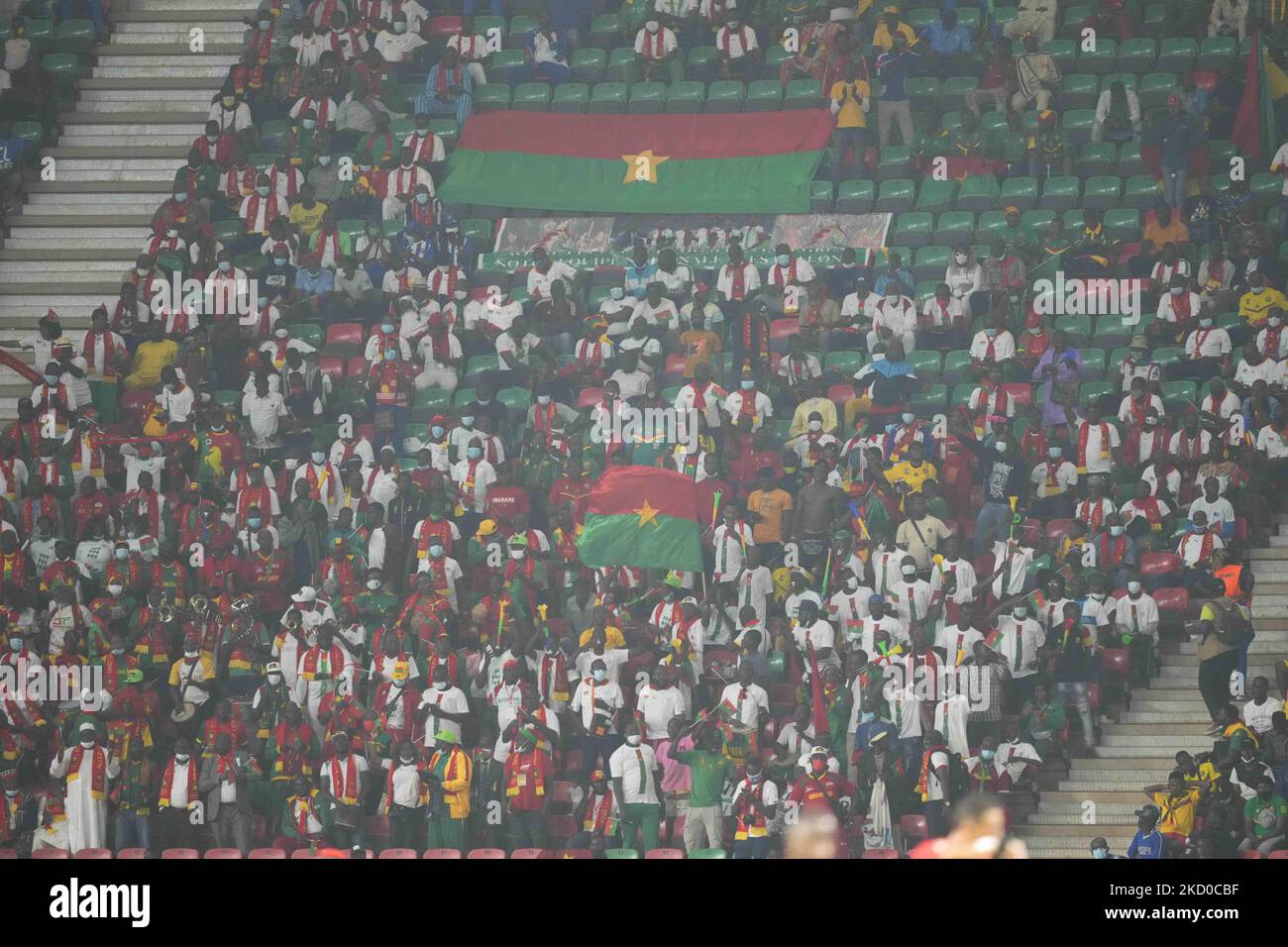 Abdoul Tapsoba of Burkina Faso celebrates scoring their first goal