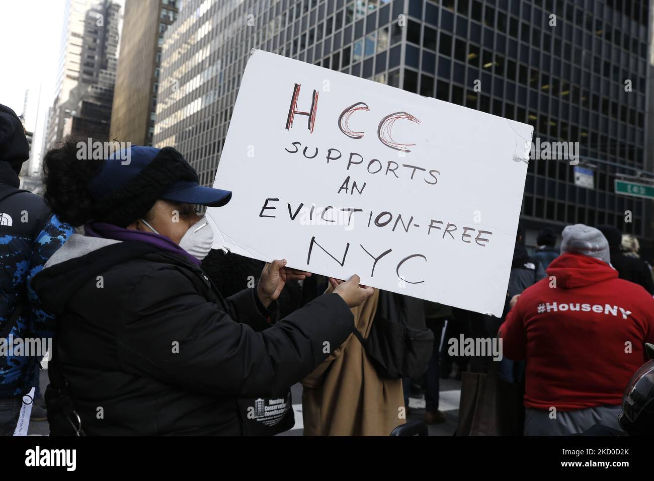 People march through the streets in support of an extension to the rent