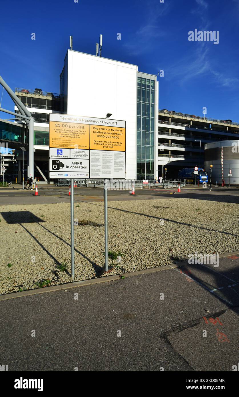 London Heathrow Terminal 3 Car Park Stock Photo Alamy