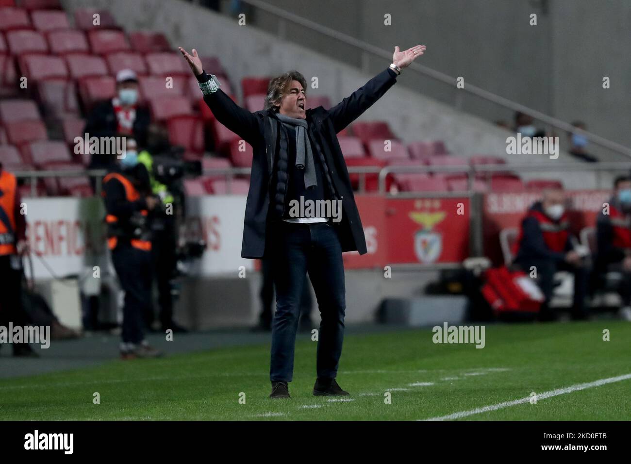 Moreirense FC's head coach Ricardo Sa Pinto reacts during the