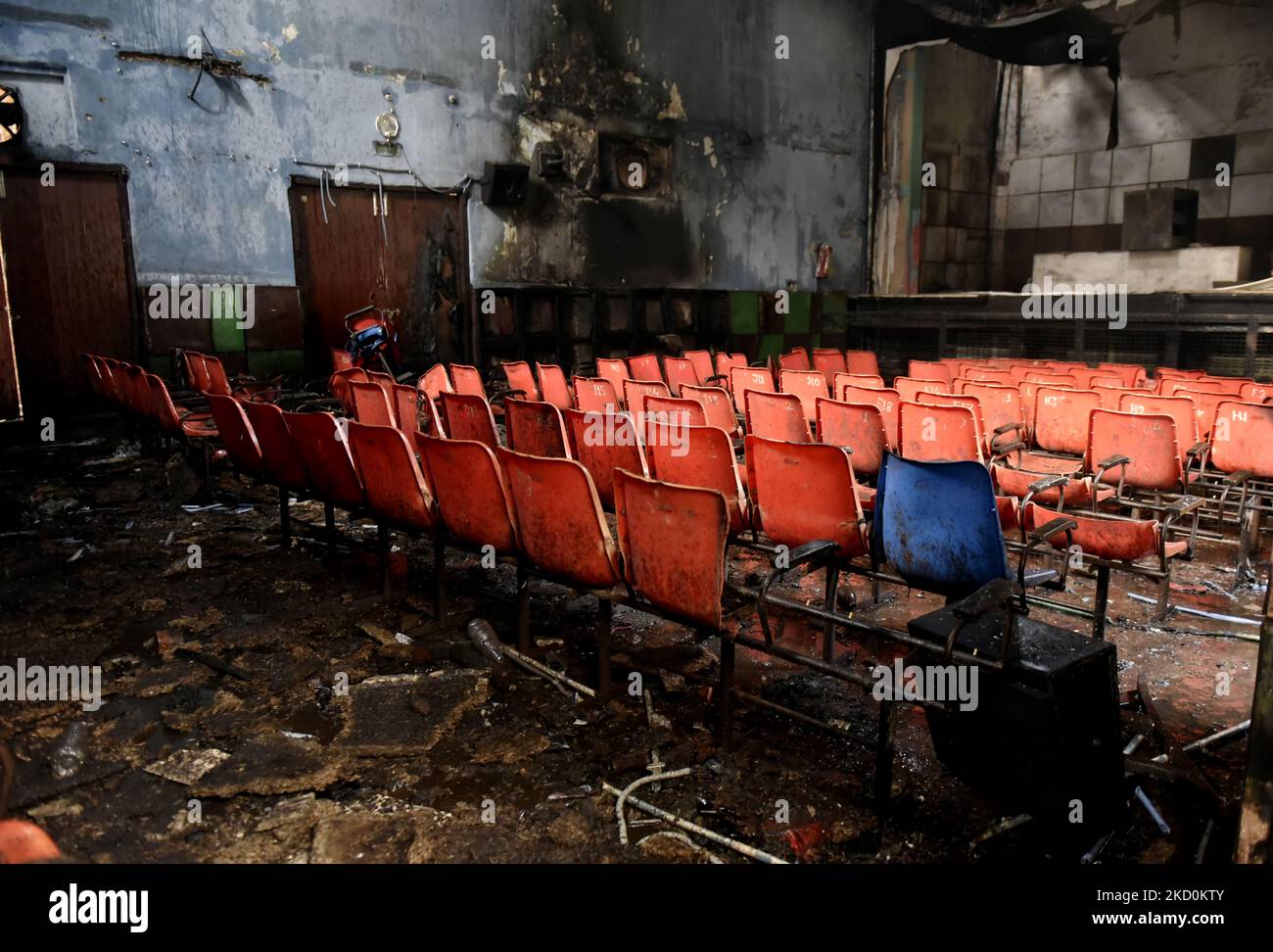 Milan - Cinema. Cinema Mexico in Via Savona. The empty cinema hall with  chairs wrapped in plastic during closure due to the Coronavirus emergency  (Mil Stock Photo - Alamy