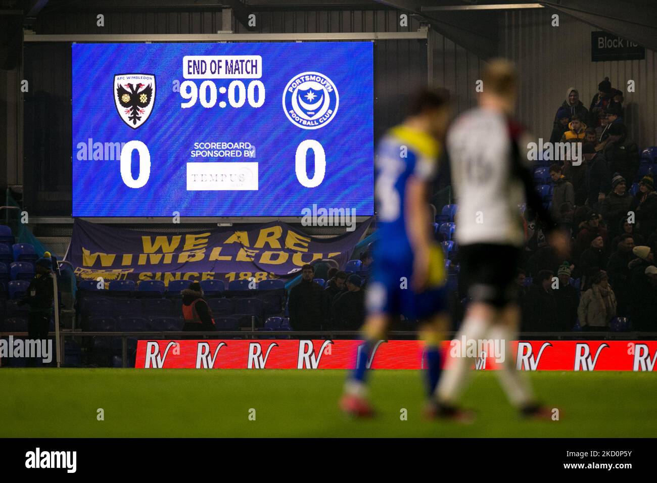Plough Lane pictured during the Sky Bet League 1 match between AFC Wimbledon and Portsmouth at Plough Lane, Wimbledon on Tuesday 18th January 2022. (Photo by Federico Maranesi/MI News/NurPhoto) Stock Photo