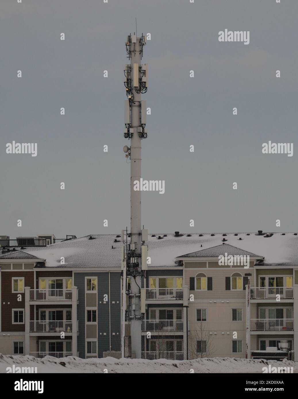 5G antenna seen in South Edmonton. On Thursday, January 20, 2021, in