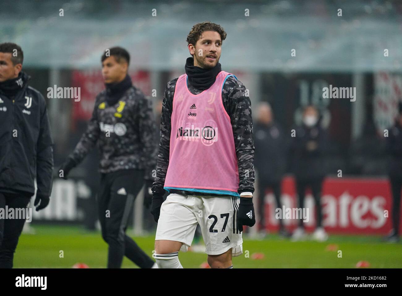 Manuel Locatelli of Juventus FC during AC Milan against FC Juventus, Serie A, at Giuseppe Meazza Stadium on January 23, 2022. (Photo by Alessio Morgese/NurPhoto) Stock Photo