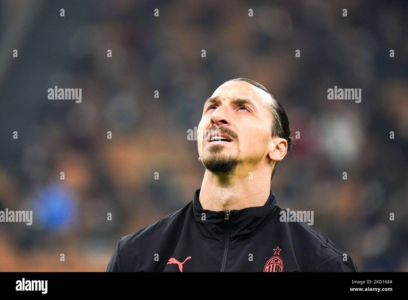 Zlatan Ibrahimovic of AC Milan during AC Milan against FC Juventus, Serie A, at Giuseppe Meazza Stadium on January 23, 2022. (Photo by Alessio Morgese/NurPhoto) Stock Photo