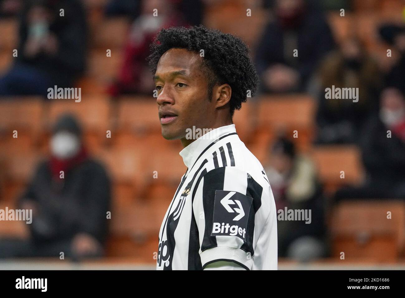 Juan Cuadrado of Juventus Fc during AC Milan against FC Juventus, Serie A, at Giuseppe Meazza Stadium on January 23, 2022. (Photo by Alessio Morgese/NurPhoto) Stock Photo