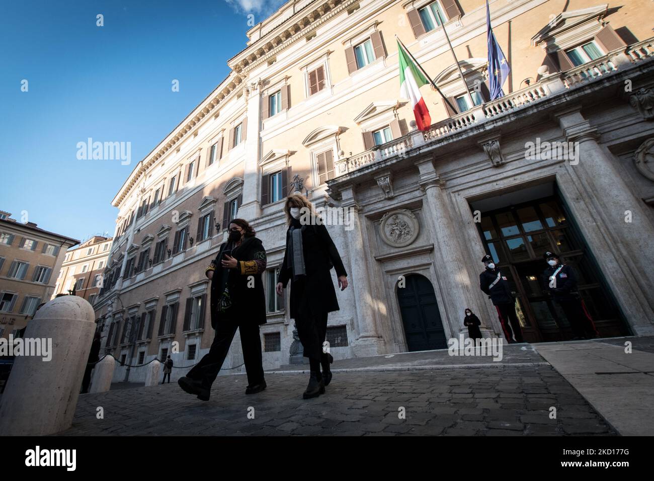 Erika Stefani Minister for Disabilities of the Italian Republic on January 24, 2022 in Rome, Italy. The Italian parliament will convene on January 24 to begin voting for a new head of state to replace the outgoing Sergio Mattarella. (Photo by Andrea Ronchini/NurPhoto) Stock Photo
