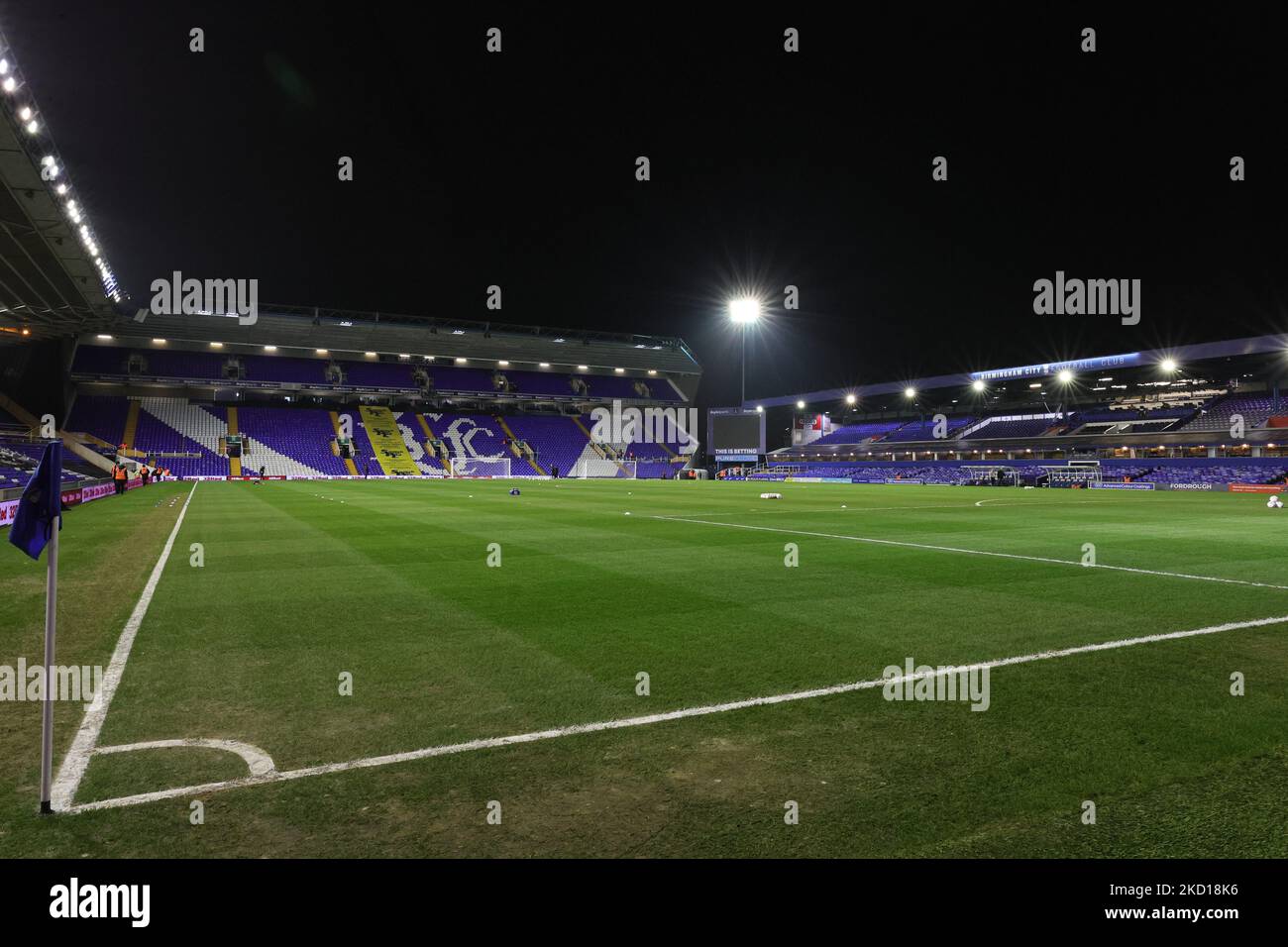 A general view of the Stadium ahead of the Sky Bet Championship match between Birmingham City and Peterborough United at St Andrews Trillion Trophy Stadium, Birmingham on Tuesday 25th January 2022. (Photo by James Holyoak/MI News/NurPhoto) Stock Photo