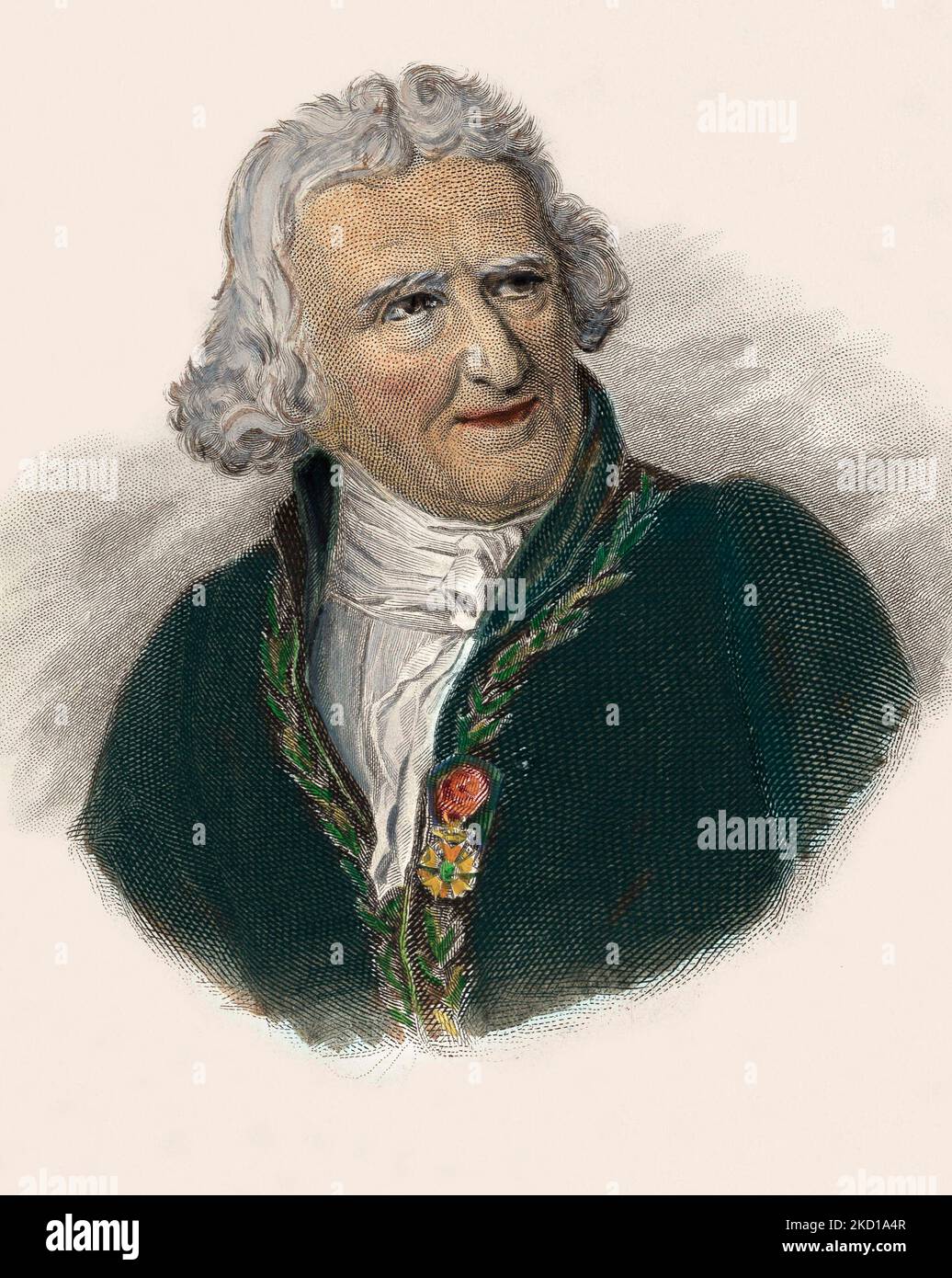 Baron Antoine Augustin Parmentier (1737-1813), pharmacien, dieteticien et agronome francais. 1833 Stock Photo