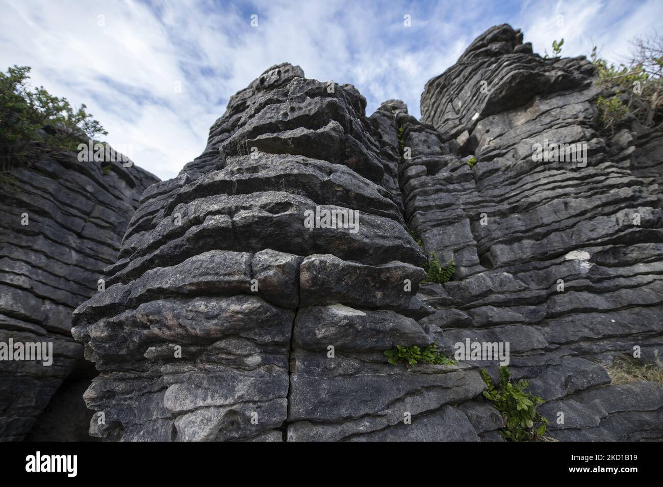 Pancake Rocks Geological Process Pancake Rocks, a geological formation at Paparoa National Park in ...