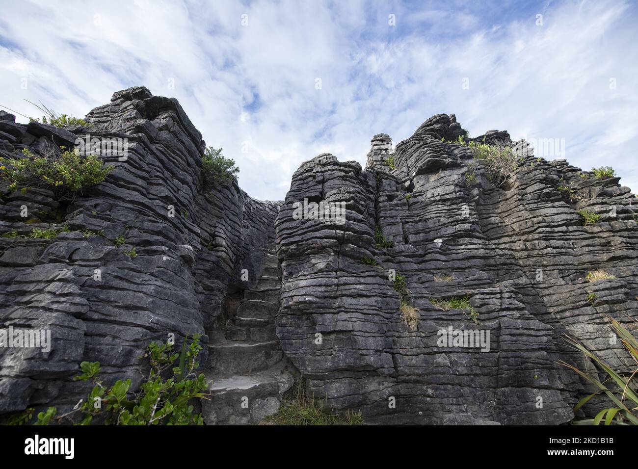Pancake Rocks Geological Process Pancake Rocks, a geological formation at Paparoa National Park in ...