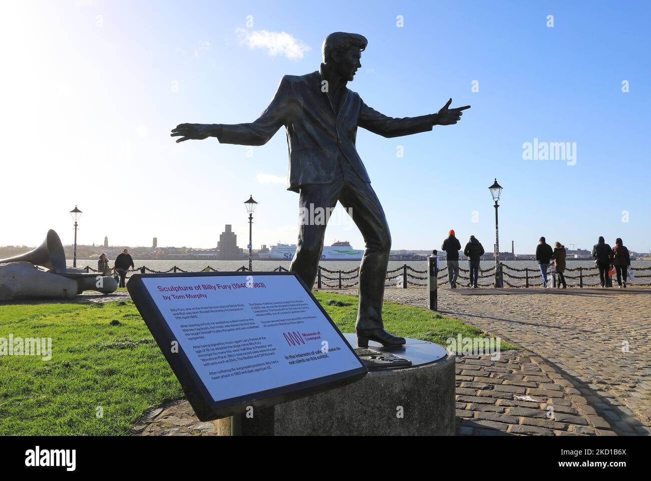Sculpture of Billy Fury (19401983), one of Liverpool's most famous