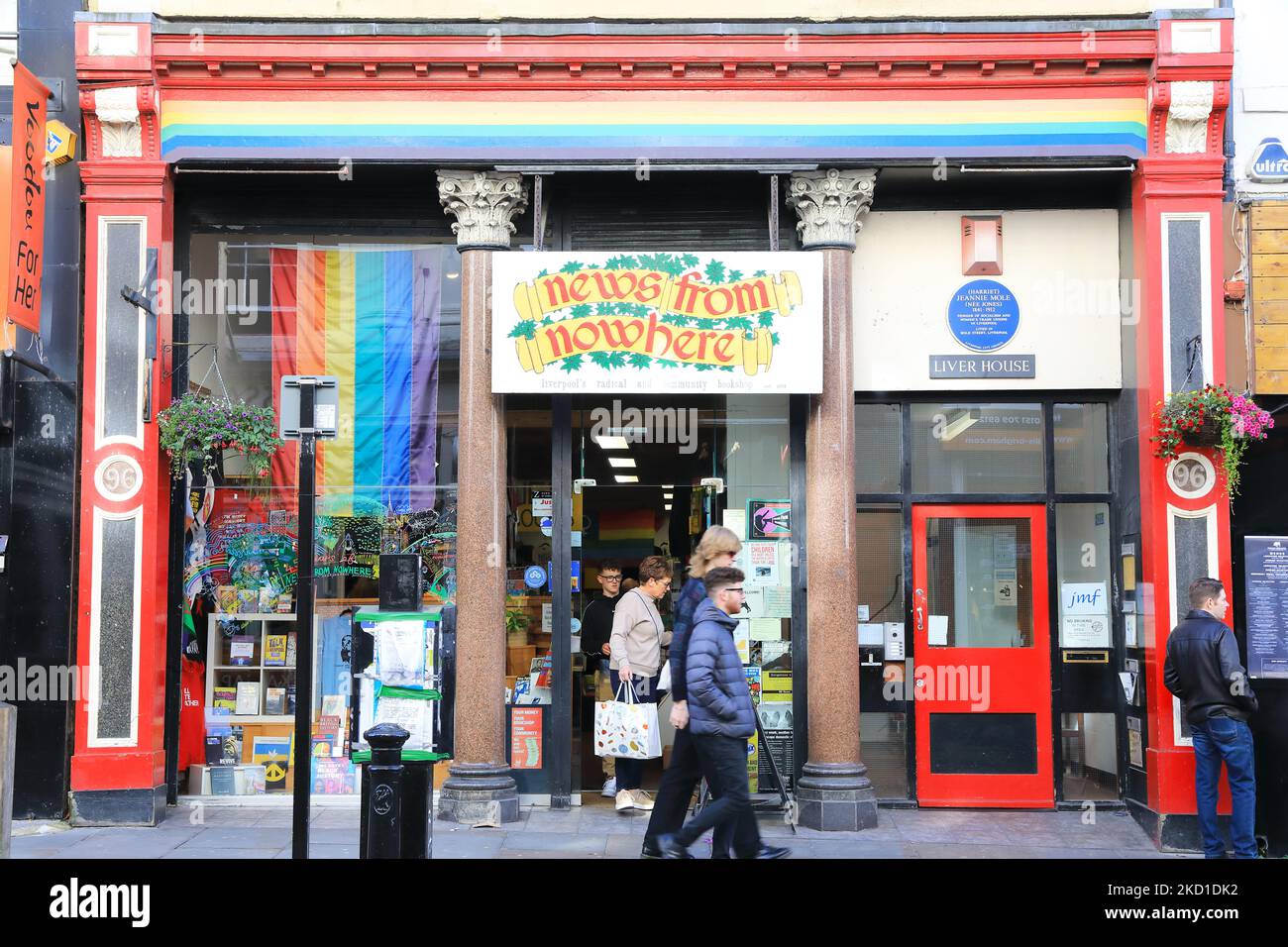 Cobbled Bold Street in the Ropewalks area of central Liverpool, now