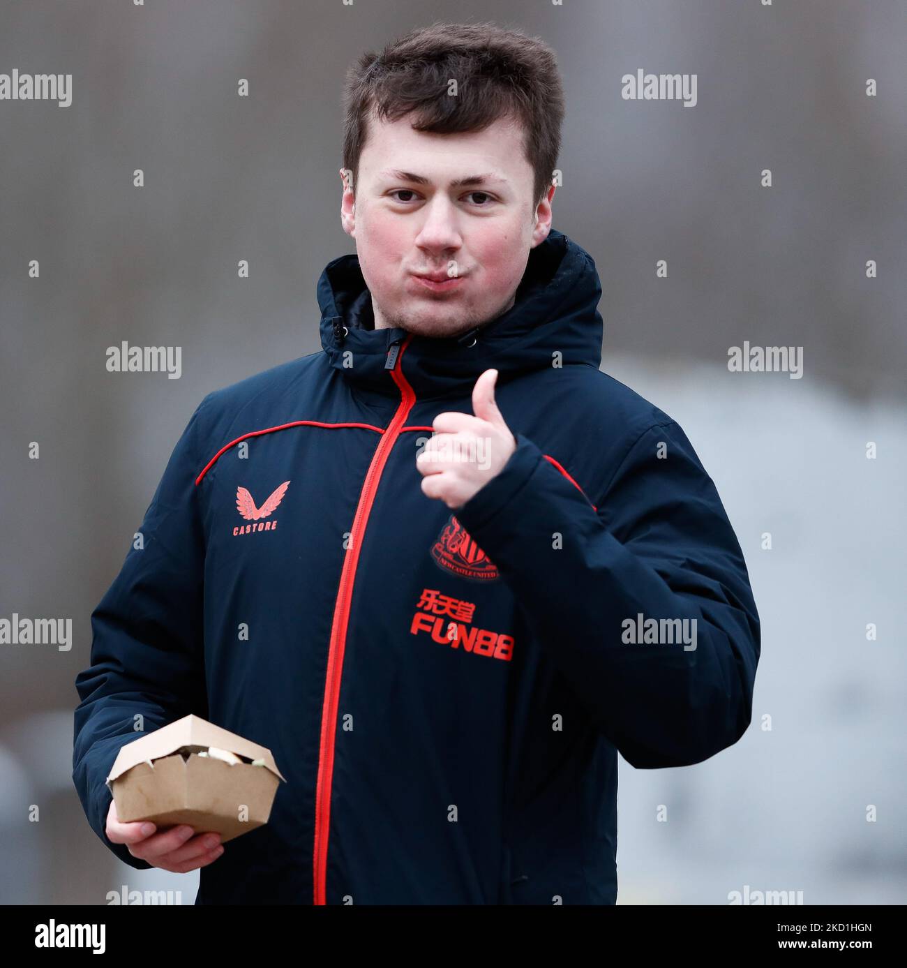 Youtuber, Adam Pearson, looks on during the Women's FA Cup Fourth Round