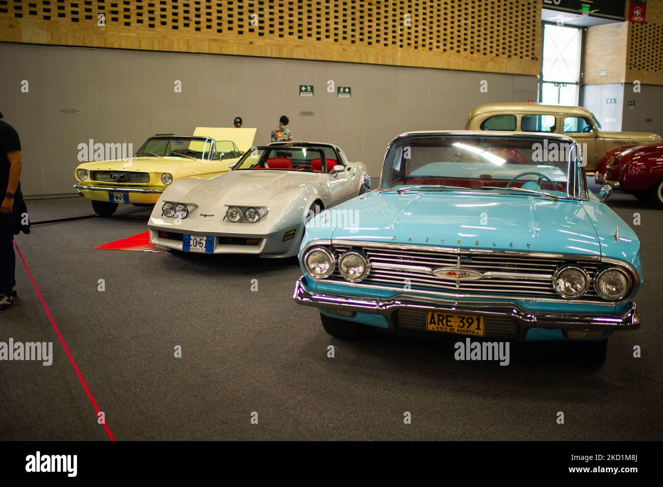 Classic, muscle and performance cars are seen in display during the MCM