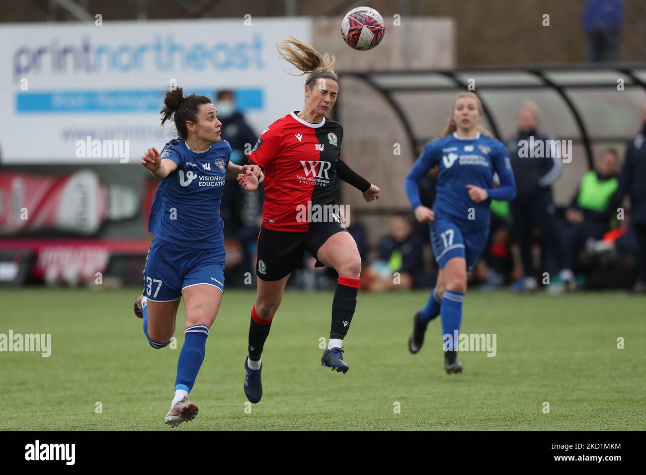 Castle Rovers Fc during the Women's FA Cup 4th Round tie between Durham Women FC and ...