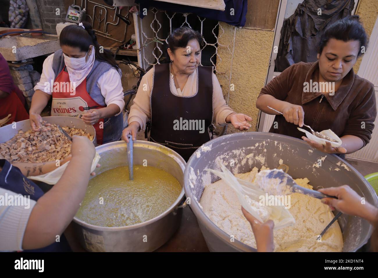 Inhabitants of San Francisco Culhuacán in Mexico City make tamales to mark Candlemas Day, which