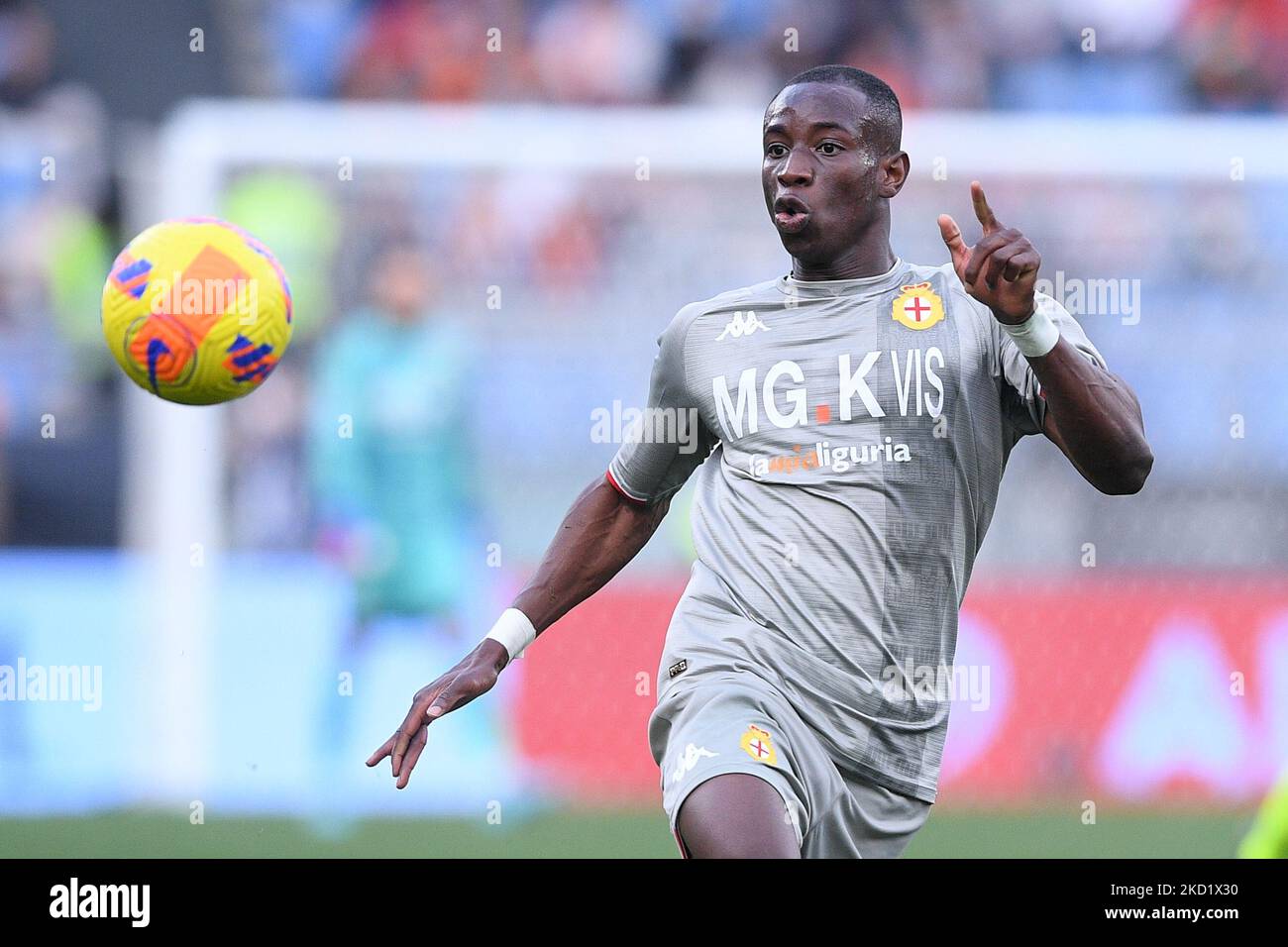 Genoa, Italy. 30 April 2022. Manolo Portanova of Genoa CFC in action during  the Serie A football match between UC Sampdoria and Genoa CFC. Credit:  Nicolò Campo/Alamy Live News Stock Photo - Alamy