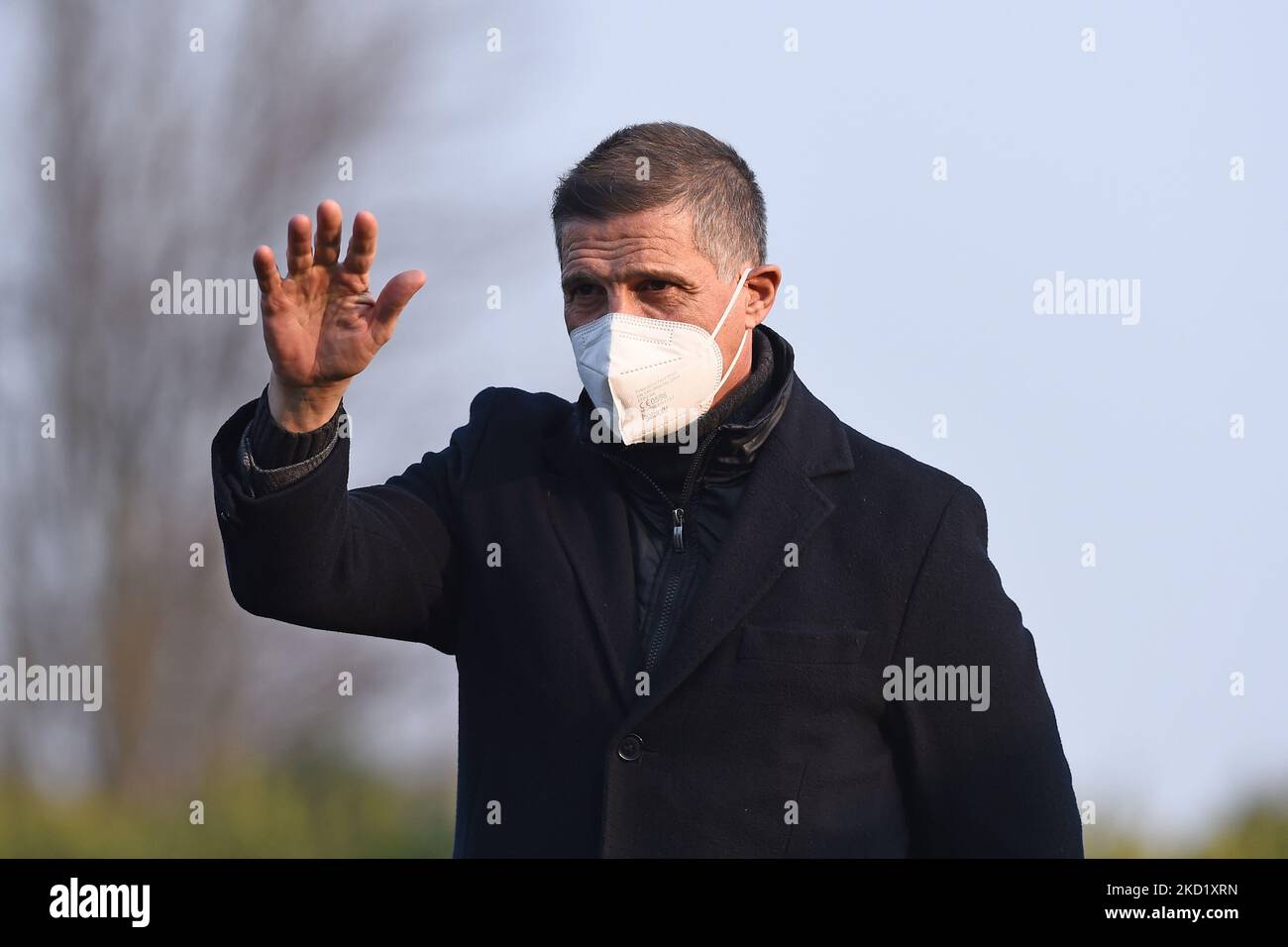 Aladino Valoti (sports director of U.C. AlbinoLeffe) during the Italian Serie C soccer match between Feralpisalo’ vs UC AlbinoLeffe at the Lino Turina Stadium in Salo’ (BS), Italy on 5 February 2022. (Photo by Michele Maraviglia/NurPhoto) Stock Photo