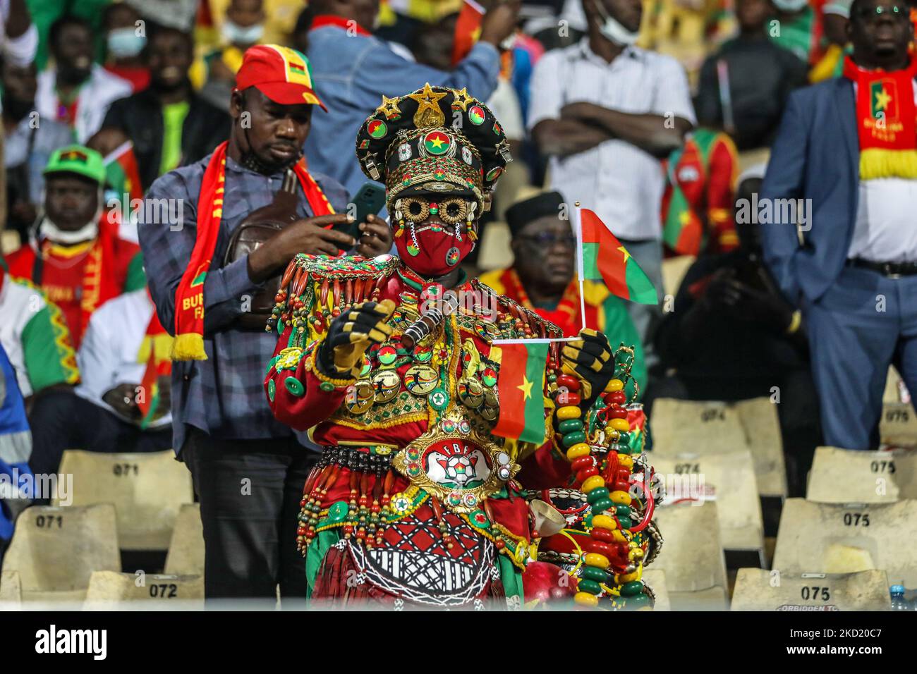 Fans of Burkina Faso team during the 2021 Africa Cup of Nations AFCON