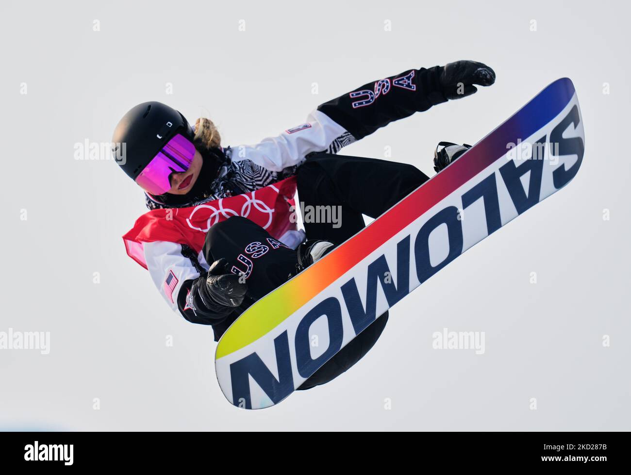 Maddie Mastro from USA during Snowboard Half Pipe at the Beijing 2022