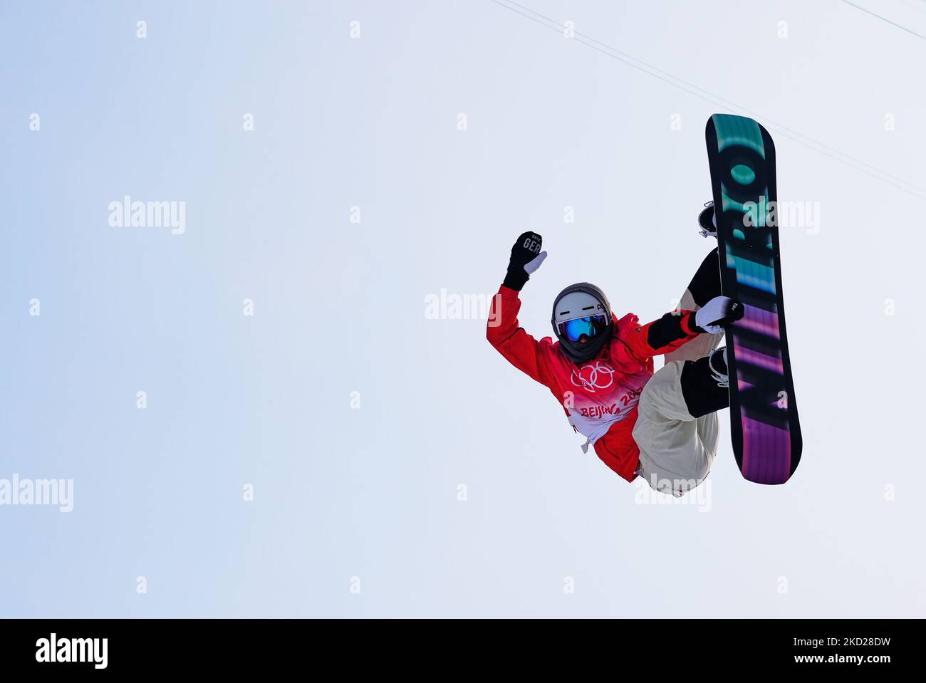 Andre Hoeflich from Germany during Snowboard Half Pipe at the Beijing