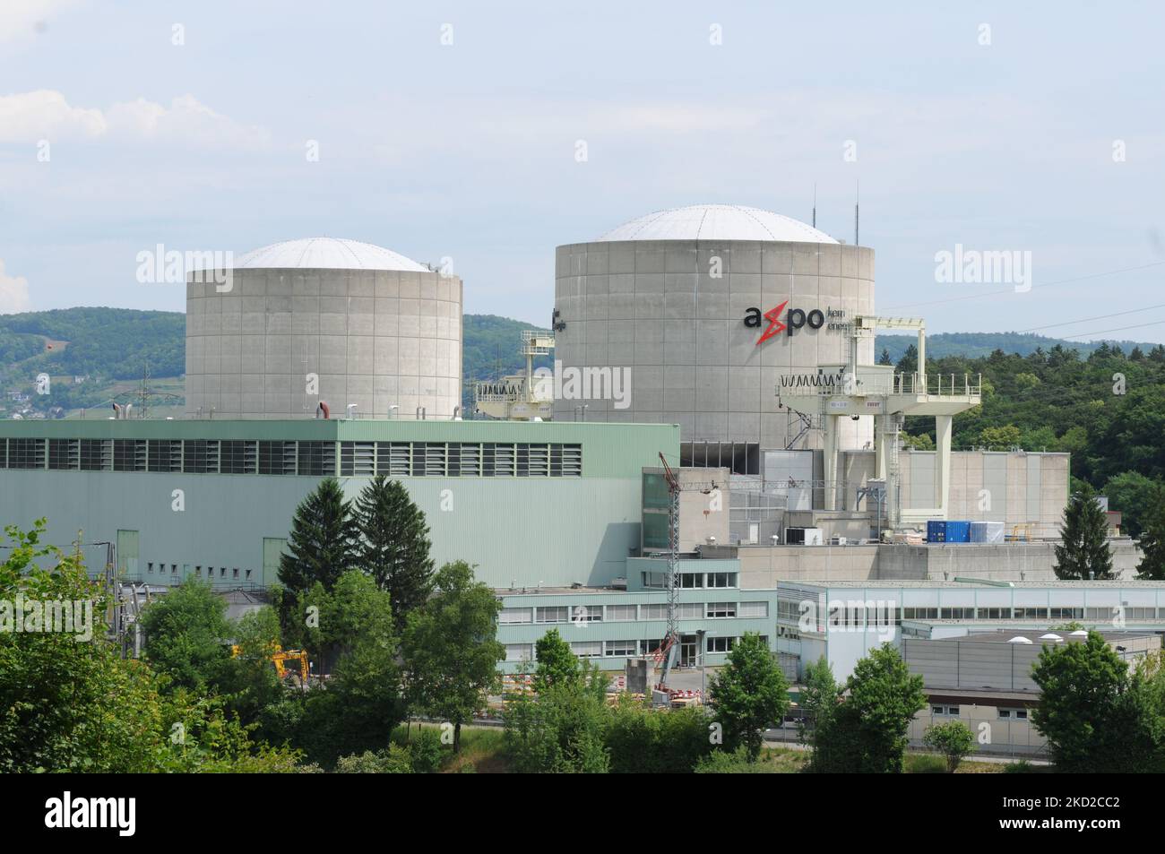 Switzerland: The nuclear power station Beznau in Canton Aargau Stock Photo