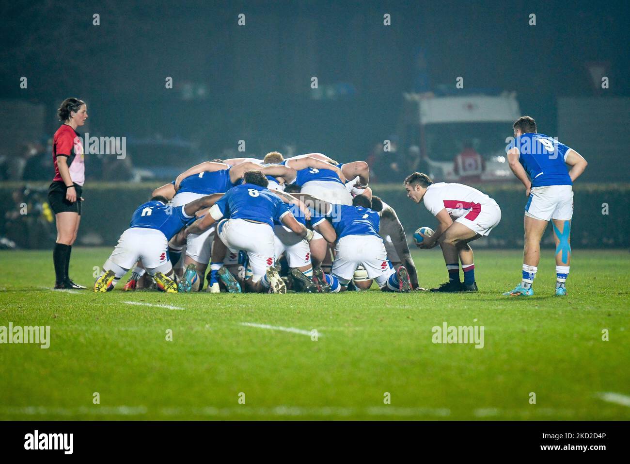 Matty Jones (England) introducing in scrum during the Rugby Six Nations ...