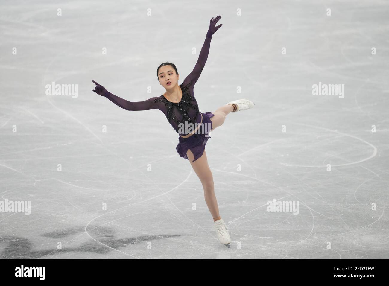 Yi Zhu from China at Figure Skating, Beijing 2022 Winter Olympic Games